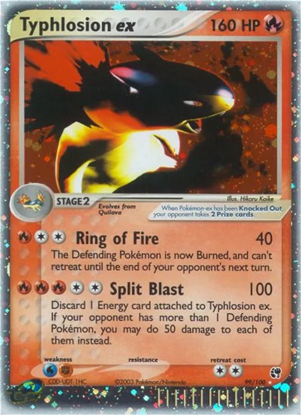 Typhlosion ex 99/100, Sandstorm