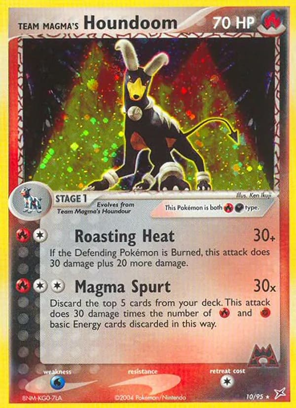 Team Magma's Houndoom 10/95, Team Magma vs Team Aqua
