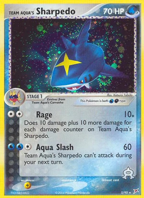 Team Aqua's Sharpedo 5/95, Team Magma vs Team Aqua