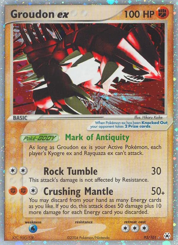 Groudon ex 93/101, Hidden Legends