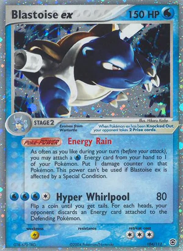 Blastoise ex 104/112, FireRed & LeafGreen