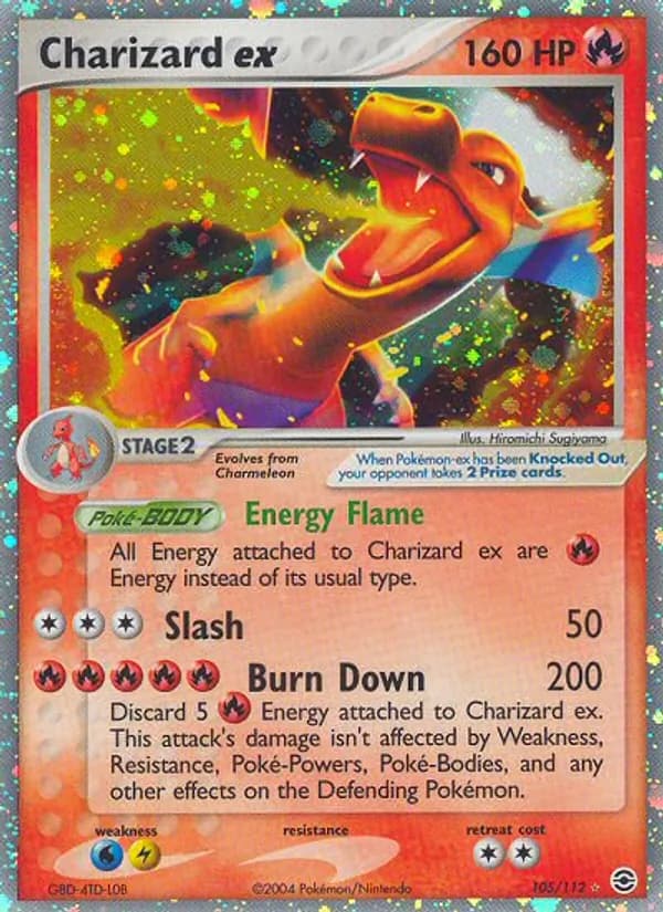 Charizard ex 105/112, FireRed & LeafGreen