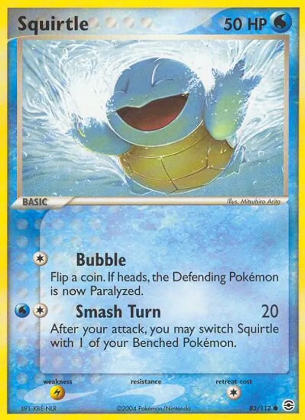 Squirtle 83/112, FireRed & LeafGreen