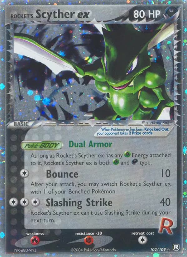 Rocket's Scyther ex 102/109