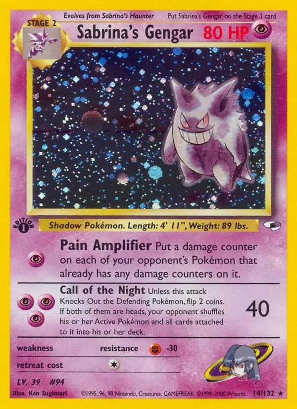Sabrina's Gengar 14/132, Gym Heroes