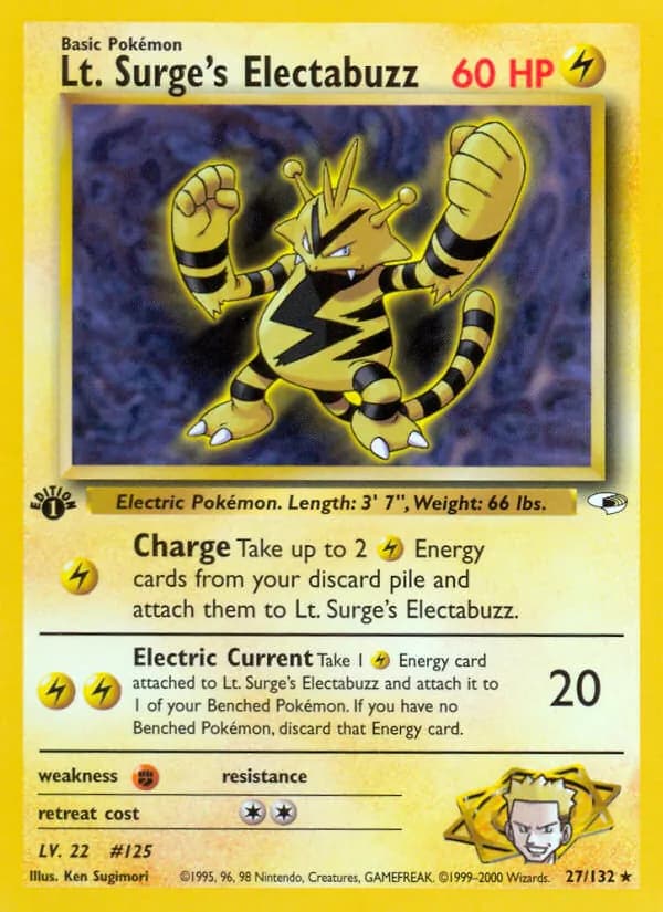 Lt. Surge's Electabuzz 27/132, Gym Heroes