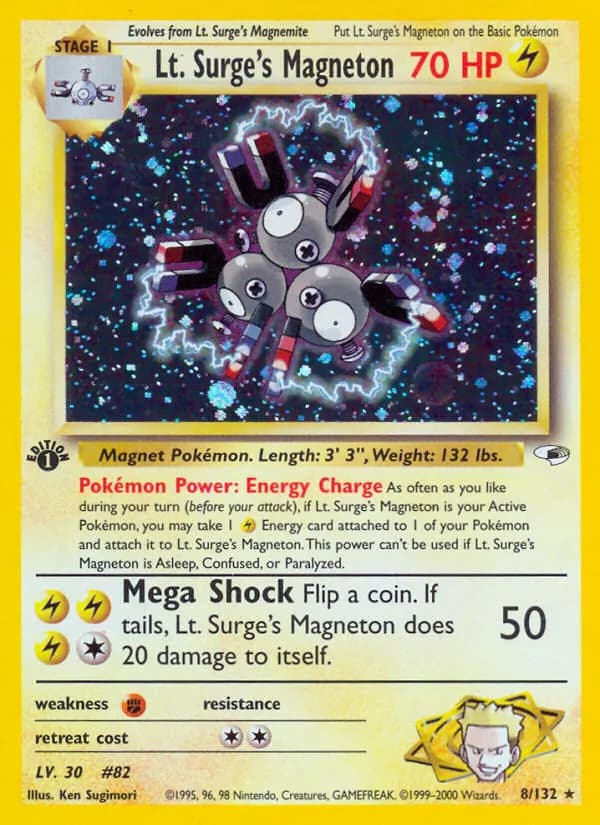 Lt. Surge's Magneton 8/132, Gym Heroes