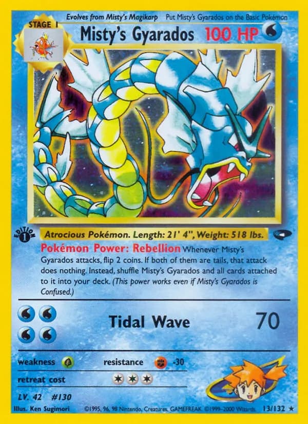 Misty's Gyarados 13/132, Gym Challenge
