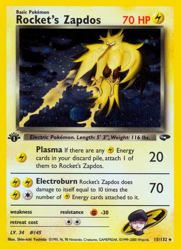 Rocket's Zapdos 15/132