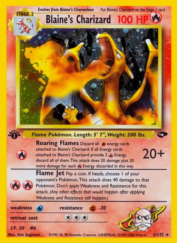 Blaine's Charizard 2/132, Gym Challenge
