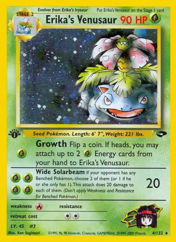Erika's Venusaur 4/132, Gym Challenge