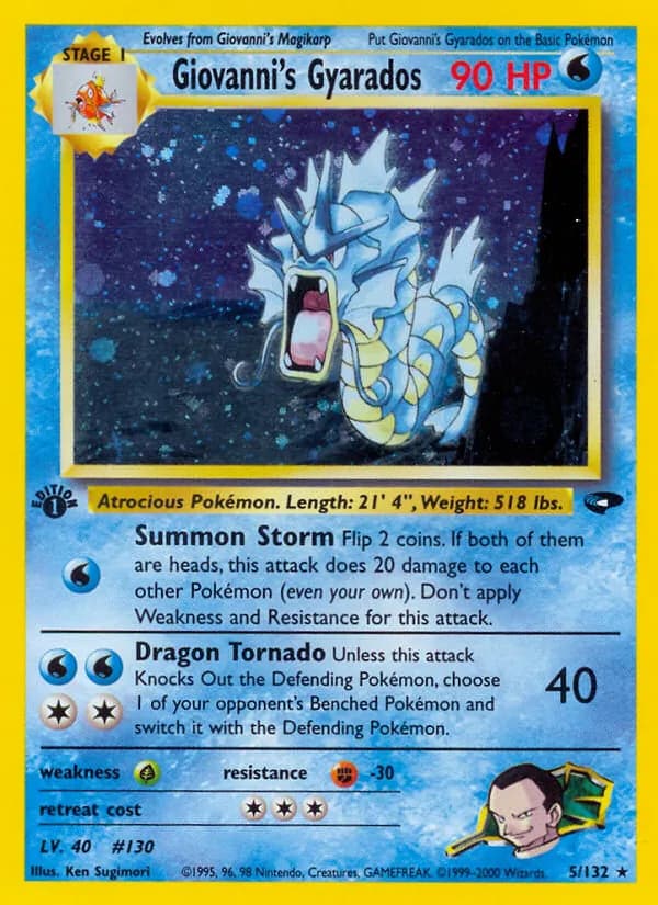 Giovanni's Gyarados 5/132, Gym Challenge