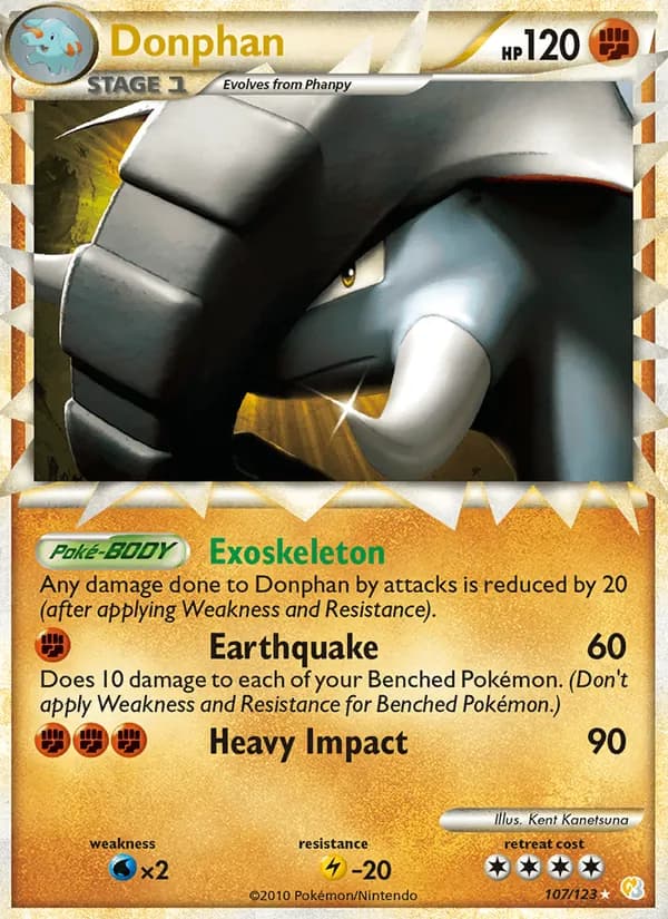 Donphan 107/123, HeartGold SoulSilver
