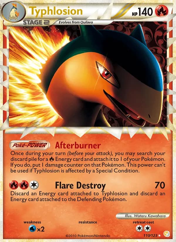 Typhlosion 110/123, HeartGold SoulSilver