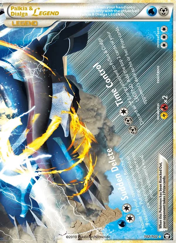 Palkia & Dialga LEGEND 102/102, Triumphant