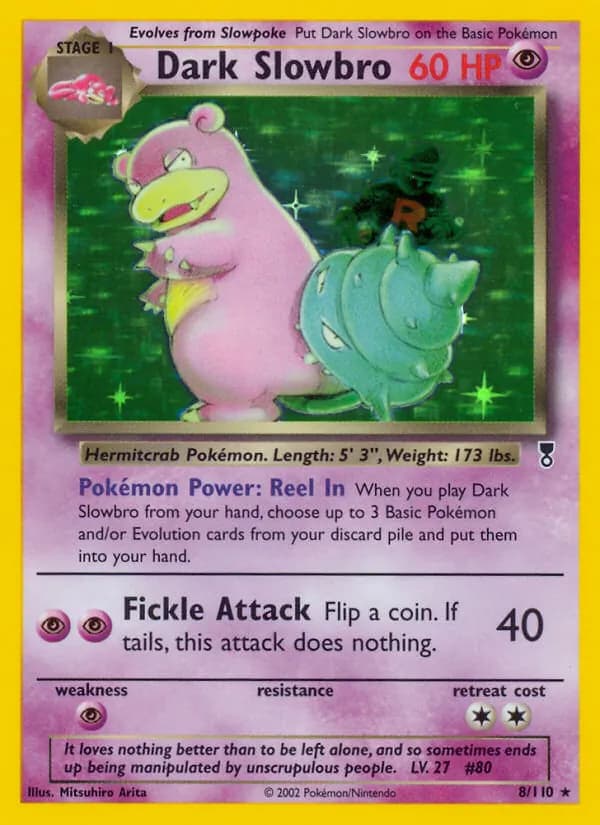 Dark Slowbro 8/110, Legendary Collection