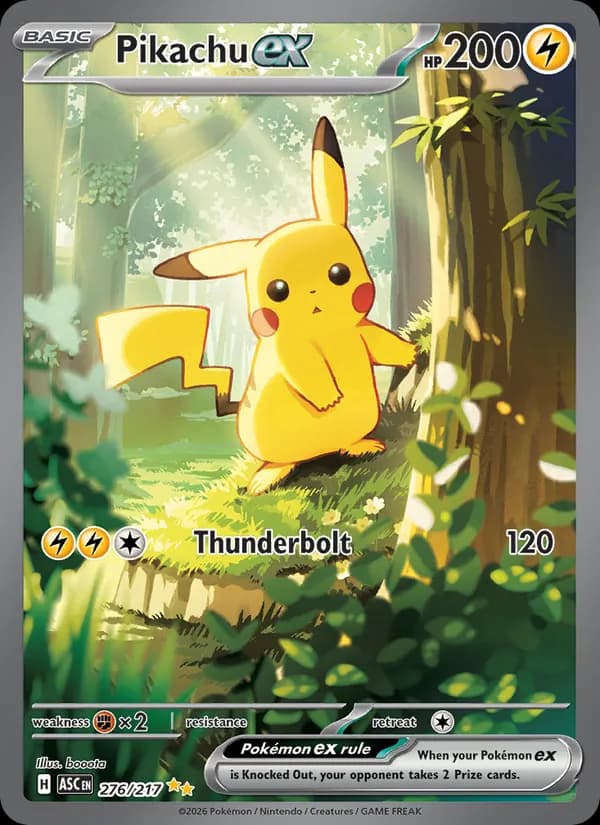 Pikachu ex 276/217, Ascended Heroes