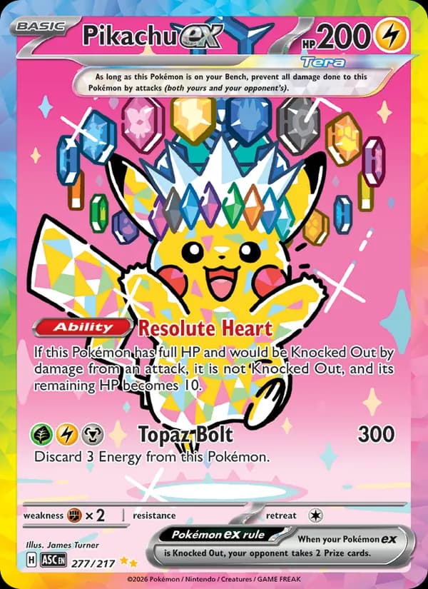 Pikachu ex 277/217, Ascended Heroes