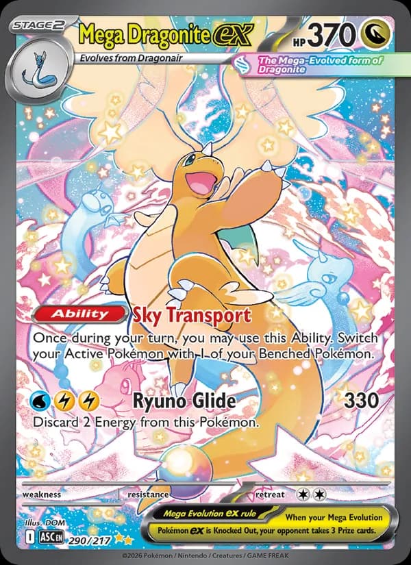 Mega Dragonite ex 290/217, Ascended Heroes