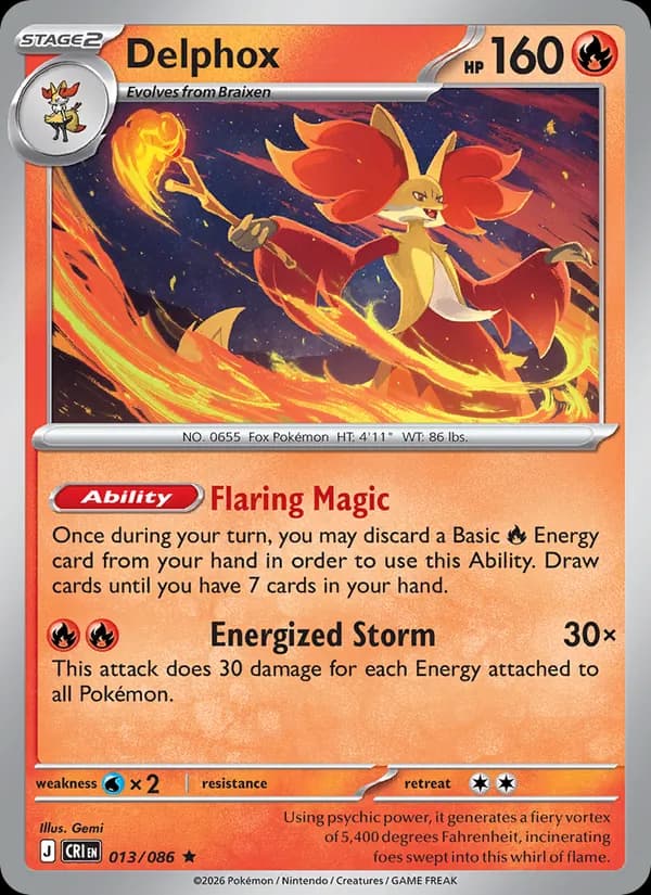 Delphox 013/86, Chaos Rising