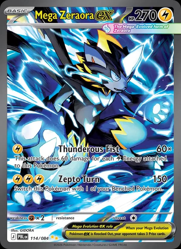 Mega Zeraora ex 114/84, Pitch Black