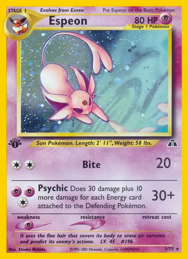 Espeon 1/75, Neo Discovery