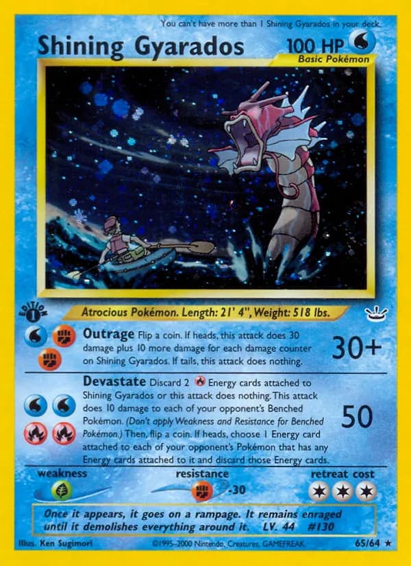 Shining Gyarados 65/64, Neo Revelation
