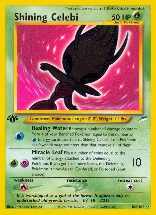 Shining Celebi 106/105, Neo Destiny