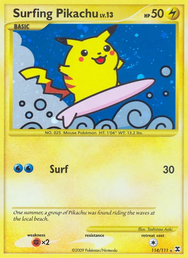 Surfing Pikachu 114/111, Rising Rivals