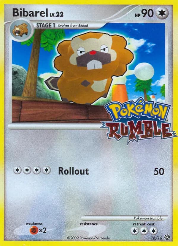 Bibarel 16/16, Pokémon Rumble