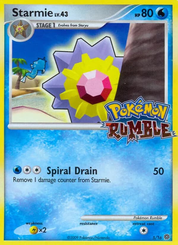 Starmie 5/16, Pokémon Rumble