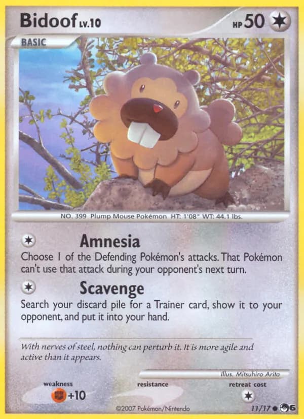 Bidoof 11/17, POP Series 6