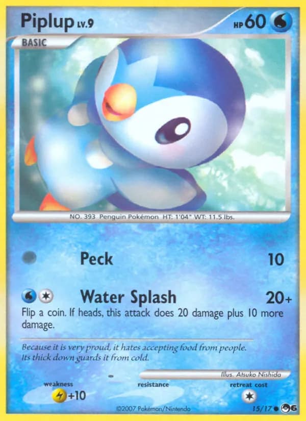 Piplup 15/17, POP Series 6
