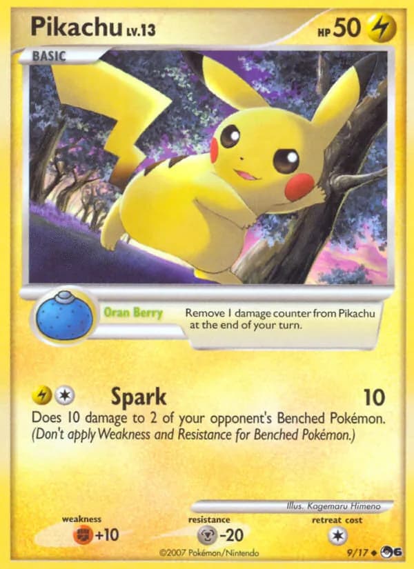 Pikachu 9/17, POP Series 6