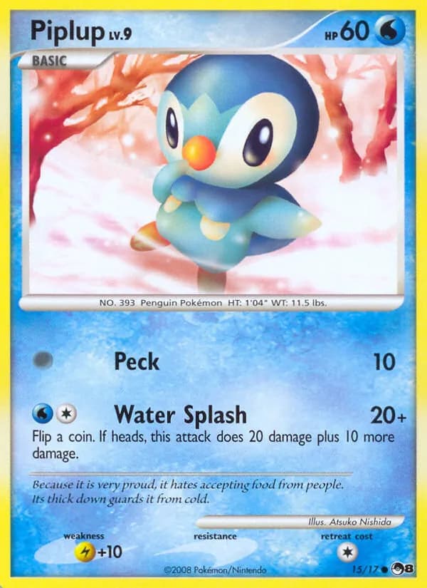 Piplup 15/17, POP Series 8