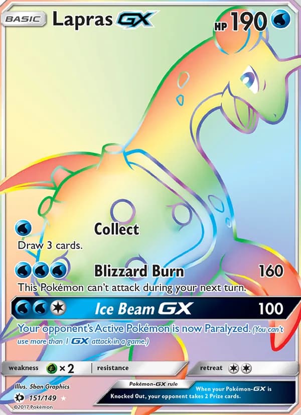 Lapras GX 151/149, Sun & Moon