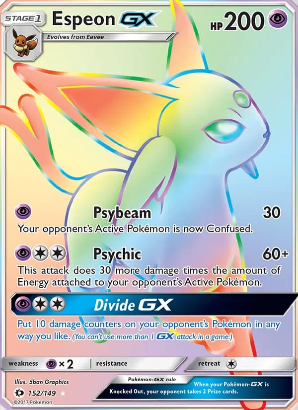 Espeon GX 152/149, Sun & Moon