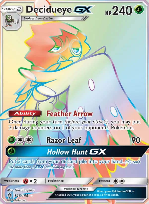 Decidueye GX 146/145, Guardians Rising