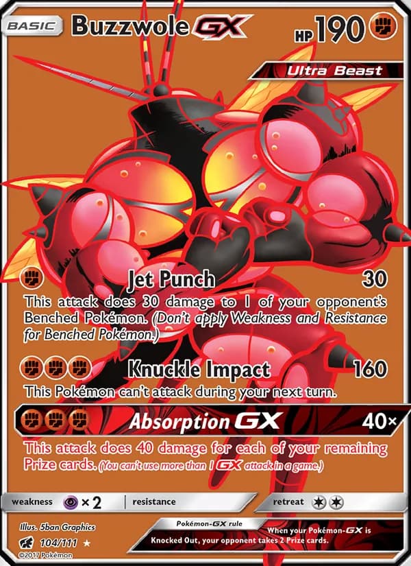 Buzzwole GX 104/111, Crimson Invasion