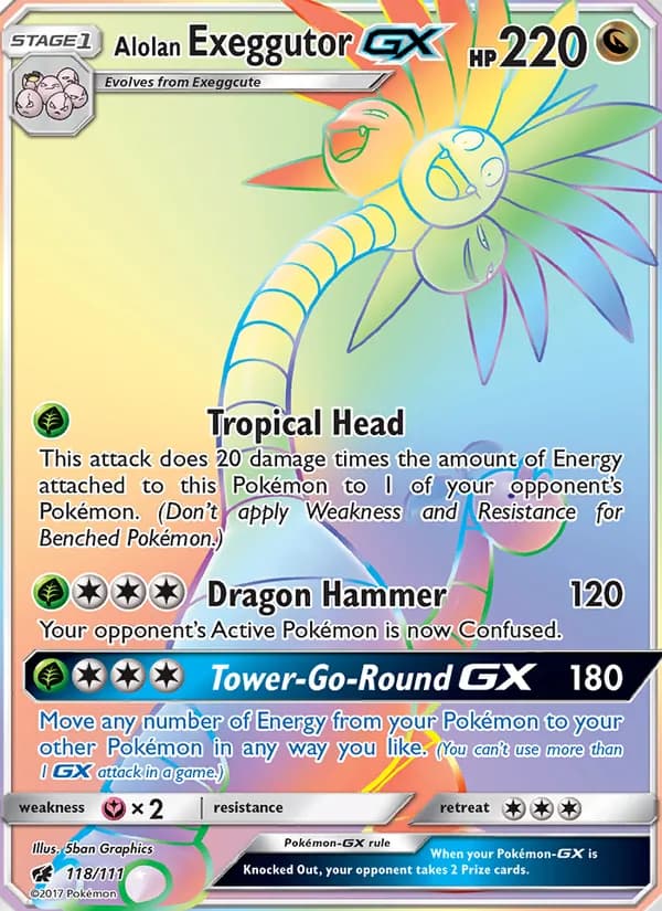 Alolan Exeggutor GX 118/111, Crimson Invasion