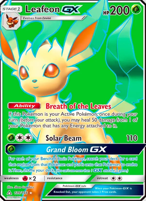 Leafeon GX 139/156, Ultra Prism