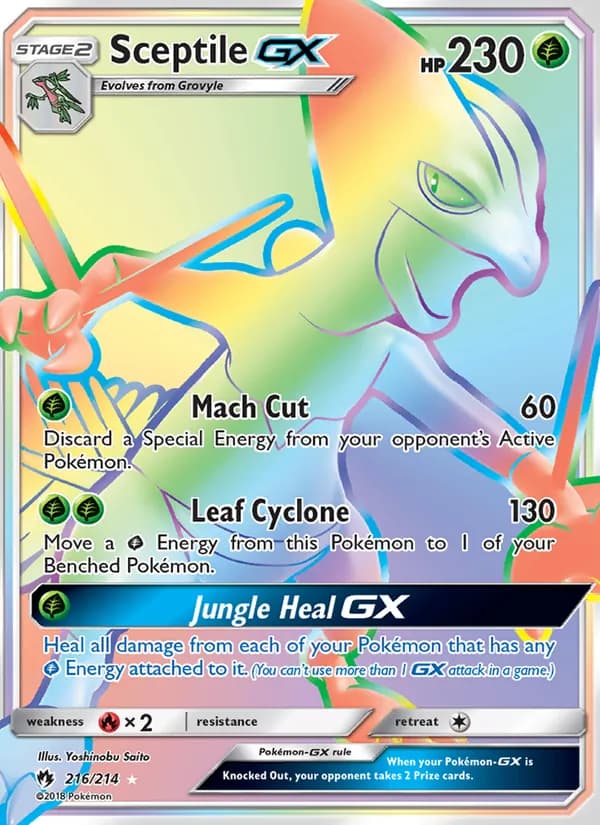 Sceptile GX 216/214, Lost Thunder