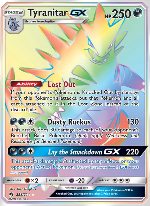 Tyranitar GX 223/214, Lost Thunder