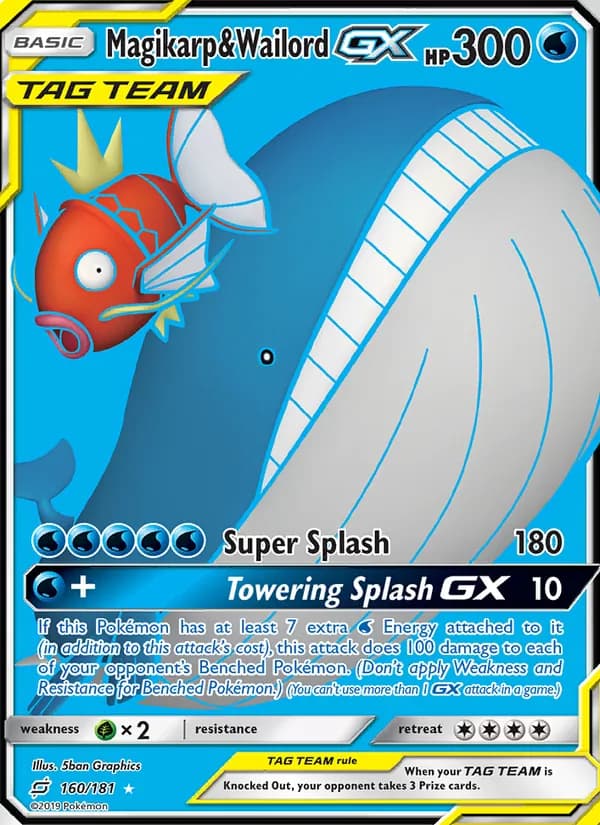 Magikarp & Wailord GX 160/181, Team Up