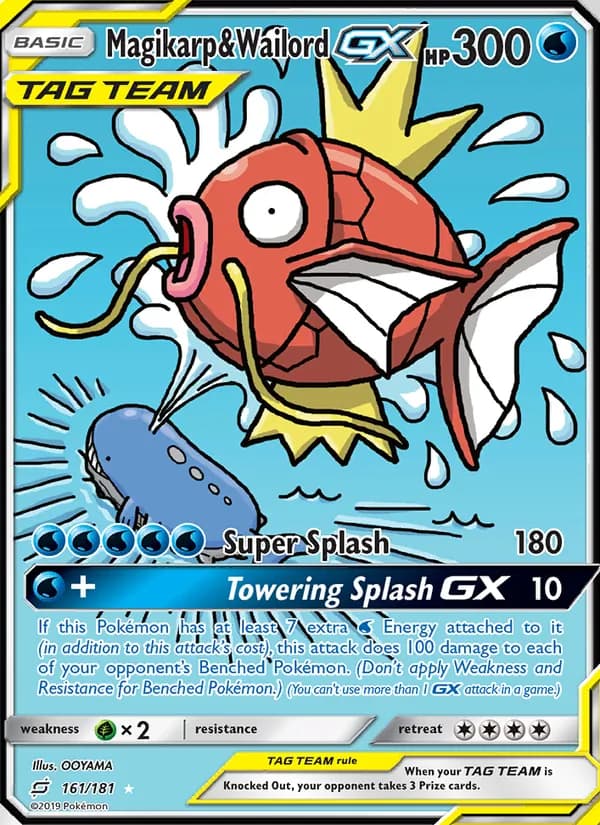 Magikarp & Wailord GX 161/181, Team Up