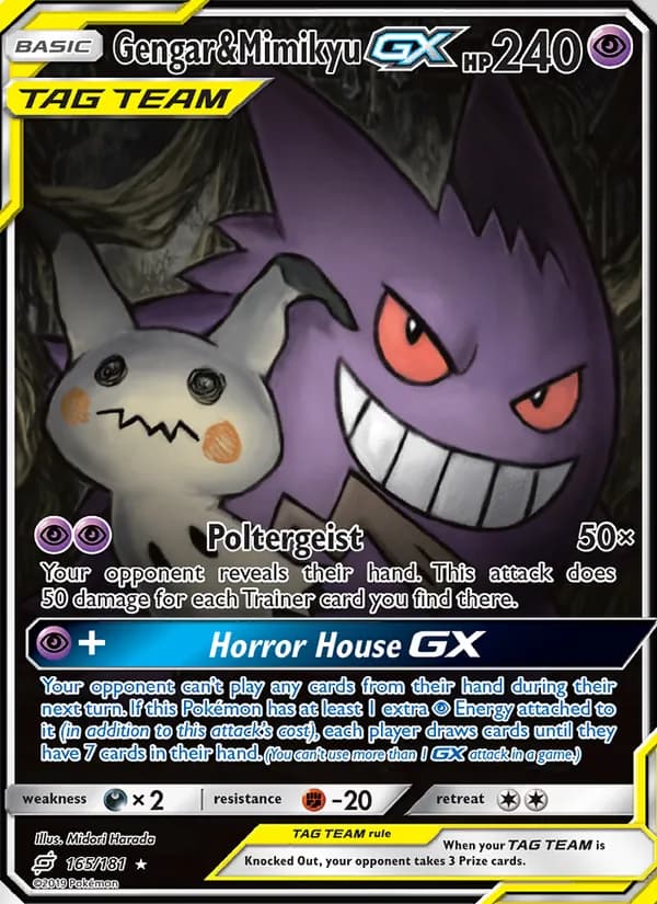 Gengar & Mimikyu GX 165/181