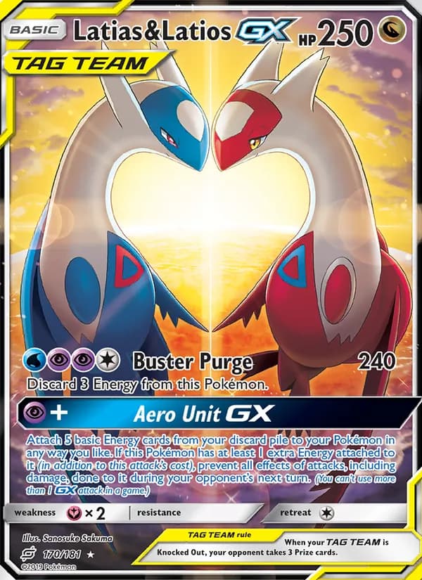 Latias & Latios GX 170/181, Team Up