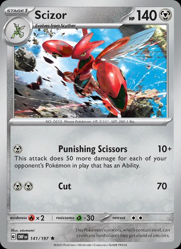 Scizor 141/197, Obsidian Flames