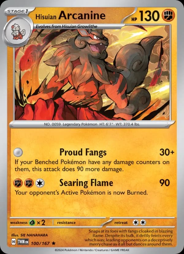 Hisuian Arcanine 100/167