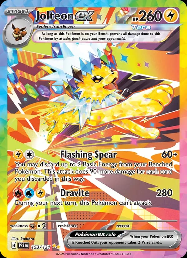Jolteon ex 153/131, Prismatic Evolutions